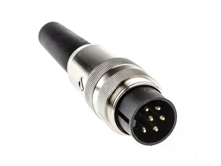Produktfoto 1 von Lumberg SV M16 DIN-Stecker Gerade 6-polig, DIN EN 60529, 250V ac 5A IP40 Kabel, Schrauben Stecker