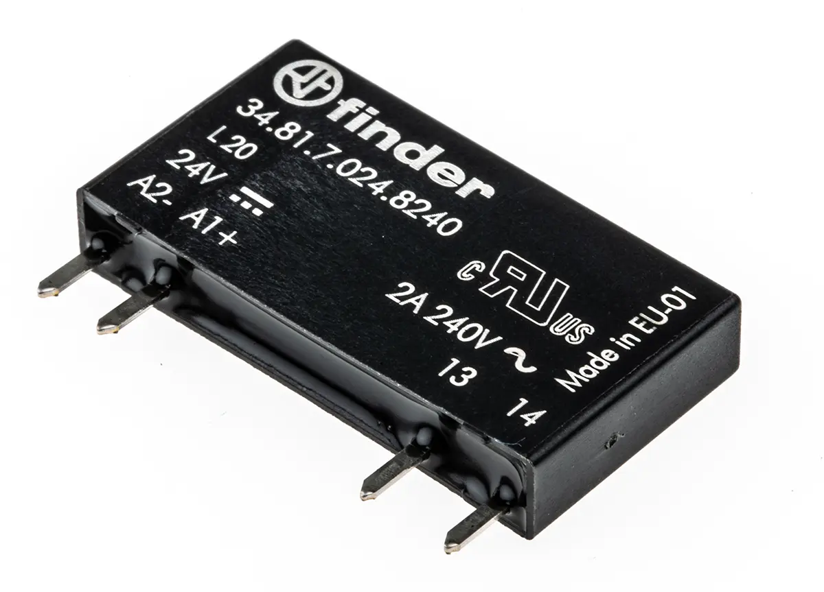 Produktfoto 1 von Finder 34 THT Halbleiterrelais mit Nulldurchgang, 1-poliger Schließer 240 V ac / 2 A