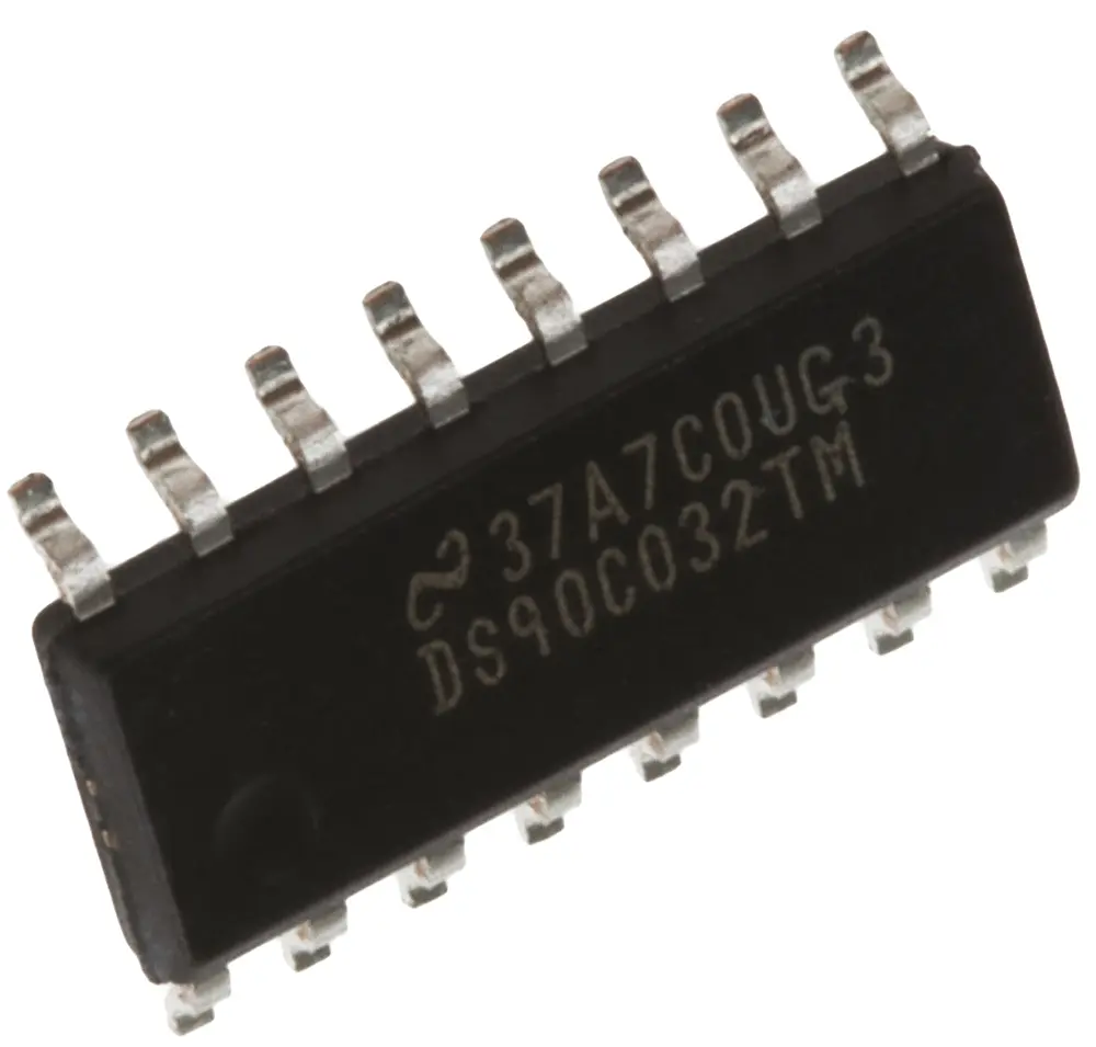 Produktfoto 1 von Texas Instruments Empfänger-IC 4 LVDS TTL, 155 Mbps Oberfläche 4 Elem./Chip, SOIC 16-Pin
