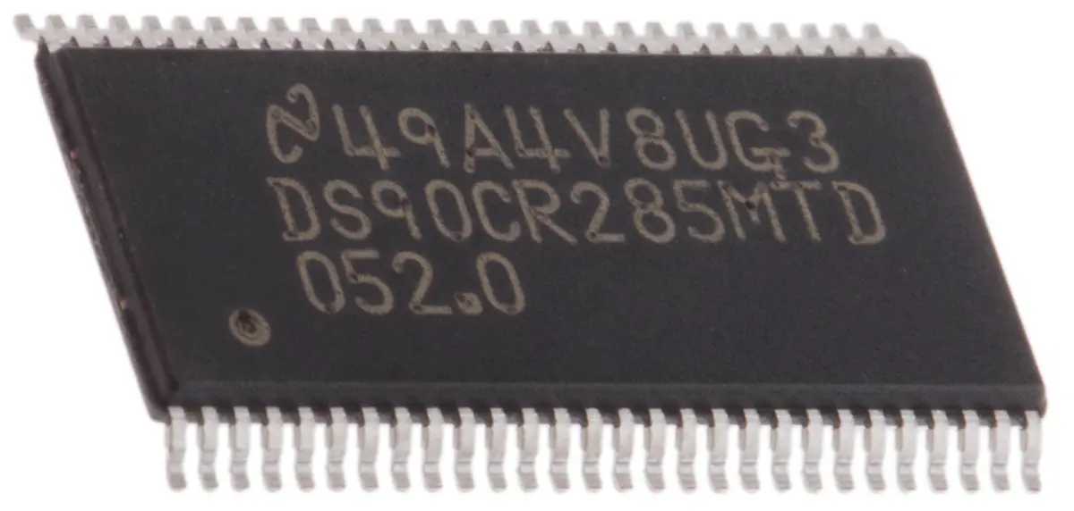 Produktfoto 1 von Texas Instruments Sender-IC 4 LVCMOS, LVTTL LVDS, 1848 Mbit/s Oberfläche 4 Elem./Chip, TSSOP 56-Pin