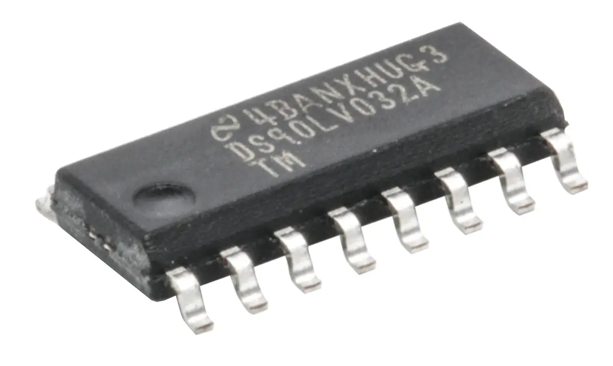 Produktfoto 1 von Texas Instruments Empfänger-IC 4 LVDS LVTTL, 400 Mbps Oberfläche 4 Elem./Chip, SOIC 16-Pin