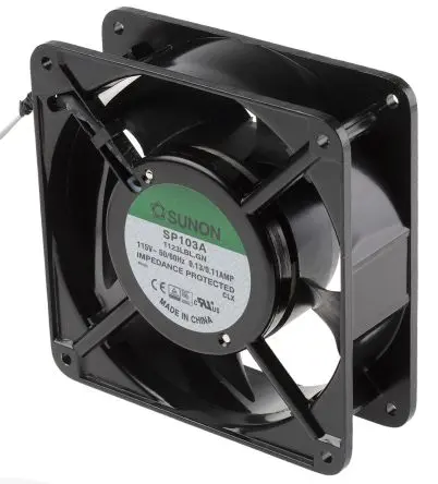 Produktfoto 1 von Sunon SP Axiallüfter, Kugel, 115V ac / 11 W 110 mA, 2300 U/min, 132.6 m³/h 120 mm 120mm 38 mm