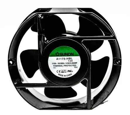 Produktfoto 1 von Sunon A1175 Axiallüfter, Kugel, 115V ac / 36 W 480 mA, 2950 U/min, 302 m³/h 151 mm 171mm 51 mm