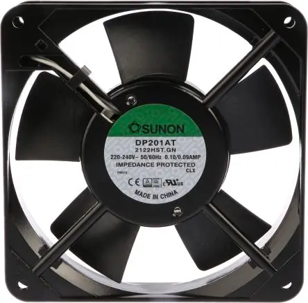 Produktfoto 1 von Sunon DP Axiallüfter, Hülse, 230V ac / 19 W 90 mA, 2300 U/min, 109 m³/h 120 mm 120mm 25 mm