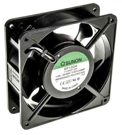 Sunon SP Axiallüfter, Hülse, 115V ac / 20 W 240 mA, 3100 U/min, 161.4 m³/h 120 mm 120mm 38 mm