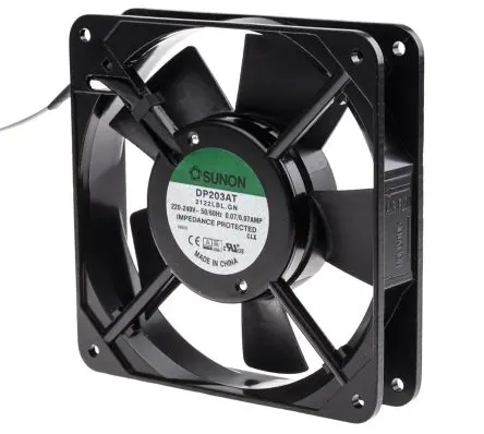 Produktfoto 1 von Sunon DP Axiallüfter, Kugel, 230V ac / 13 W 70 mA, 1900 U/min, 91.8 m³/h 120 mm 120mm 25 mm