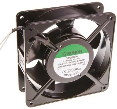 Produktfoto 1 von Sunon DP Axiallüfter, Kugel, 230V ac / 10 W 60 mA, 2150 U/min, 122.4 m³/h 120 mm 120mm 38 mm