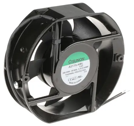 Sunon A2175 Axiallüfter, Kugel, 230V ac / 36 W 240 mA, 2950 U/min, 306 m³/h 151 mm 171mm 51 mm