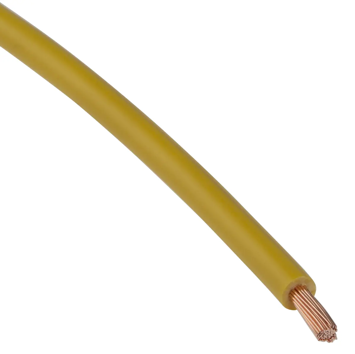 Produktfoto 1 von RS PRO H07V-K Einzeladerleitung 2.5mm², 13 AWG 100m Gelb PVC isoliert Ø 4.1mm 50/0,25 mm Litzen 2491X