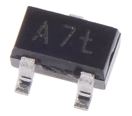 Produktfoto 1 von Nexperia BAV99 Oberfläche Diode Wechselnd Serie, 100 V / 150 mA, 3-Pin SC-70