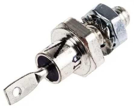 Produktfoto 1 von Vishay VS-12F Schraubanschlussklemme Diode Standard-Recovery-Diode Kathoden-Bolzen, 200 V / 12 A, 2-Pin DO-203AA