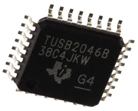 Produktfoto 1 von Texas Instruments 5-Kanal Transceiver-IC Transceiver 12 Mbit/s Einfach USB 2.1 32-Pin (3.6V) (3.3 V), LQFP