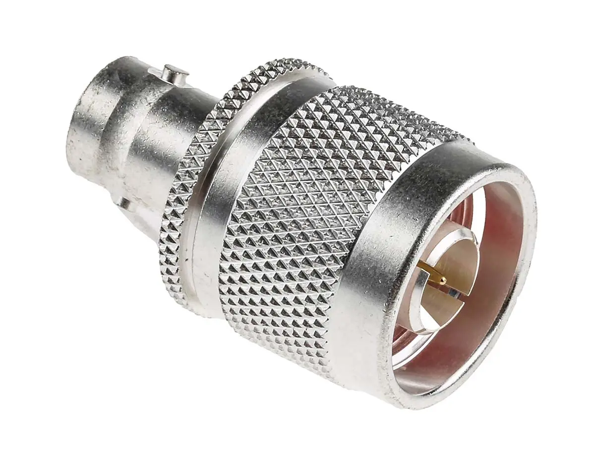 Produktfoto 1 von RS PRO HF Adapter, 50 Ω, Gerade, 4 GHz Stecker Buchse, Koaxial Nennspannung