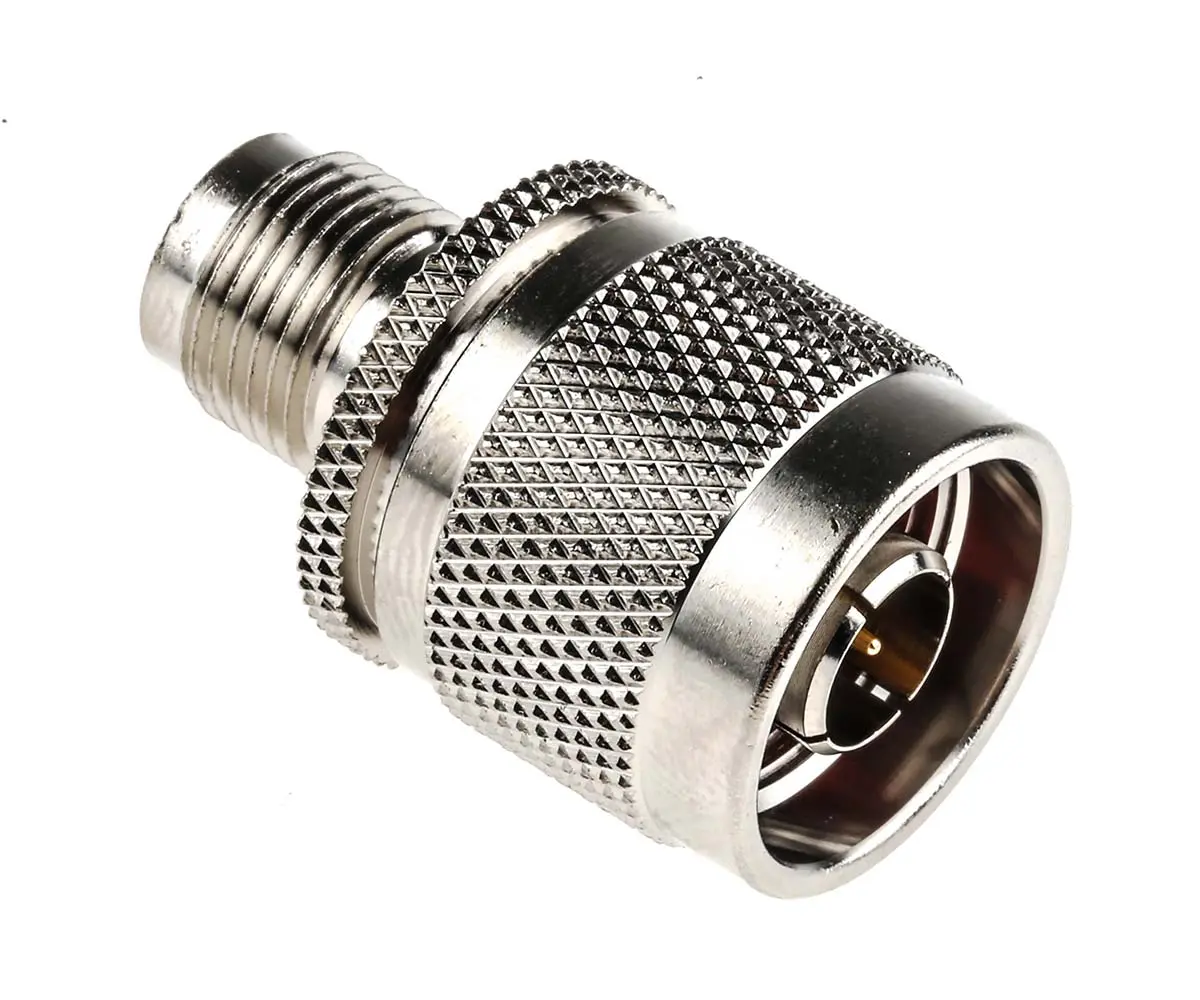 Produktfoto 1 von RS PRO HF Adapter, 50 Ω, Gerade, 11GHz Stecker Buchse, Koaxial Nennspannung