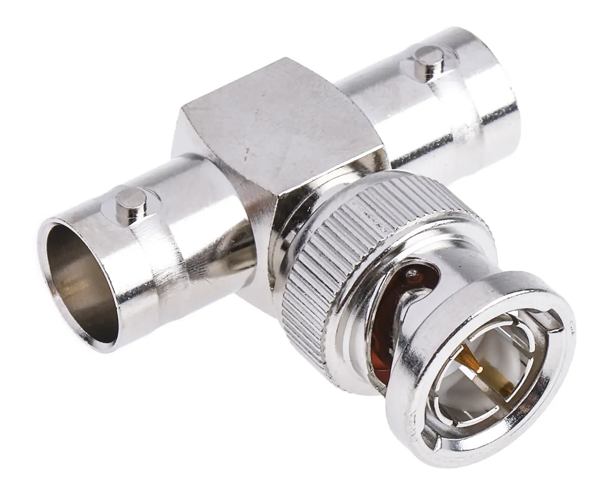 Produktfoto 1 von RS PRO HF Adapter, 75 Ω, T Buchse Stecker, Koaxial Nennspannung