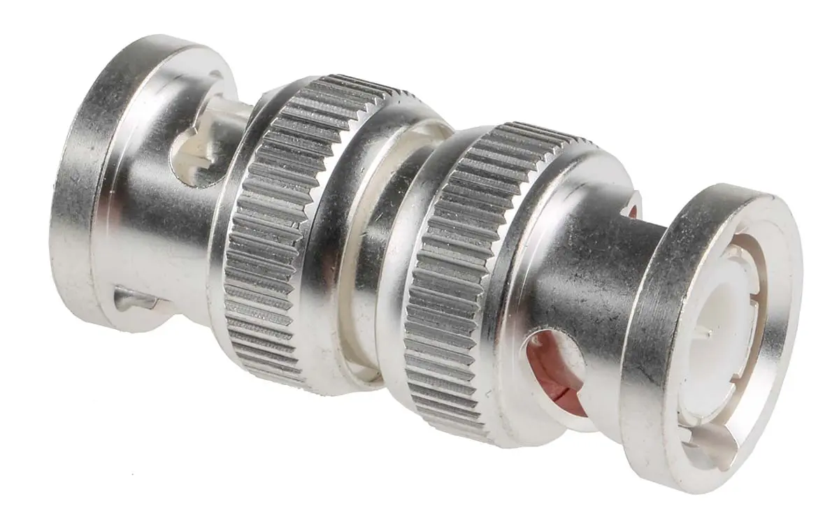 Produktfoto 1 von RS PRO HF Adapter, 50 Ω, Gerade, 4GHz Stecker Stecker, Koaxial Nennspannung
