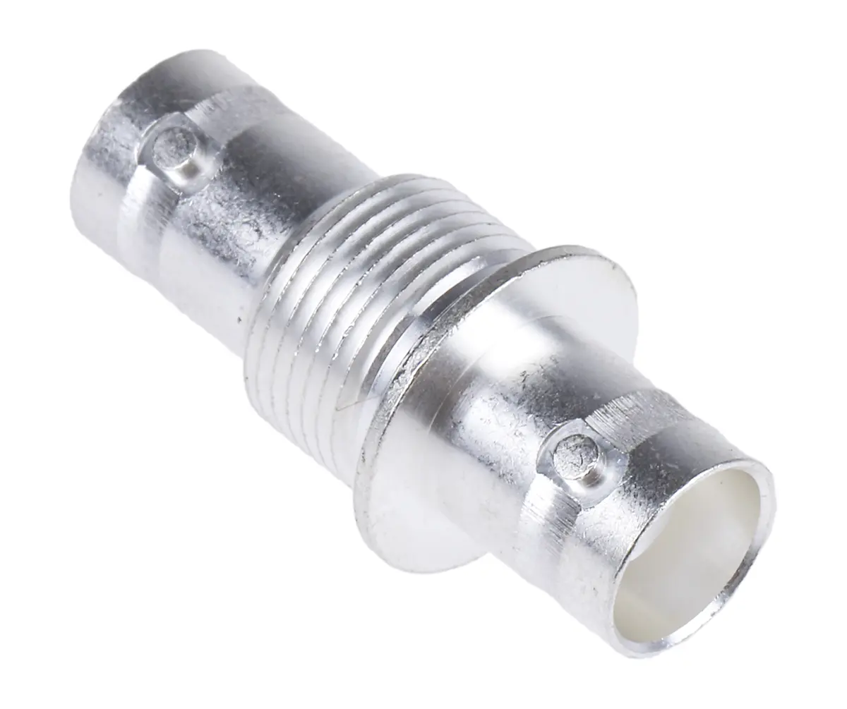 Produktfoto 1 von RS PRO HF Adapter, 50 Ω, Gerade, 4GHz Buchse Buchse, Koaxial Nennspannung