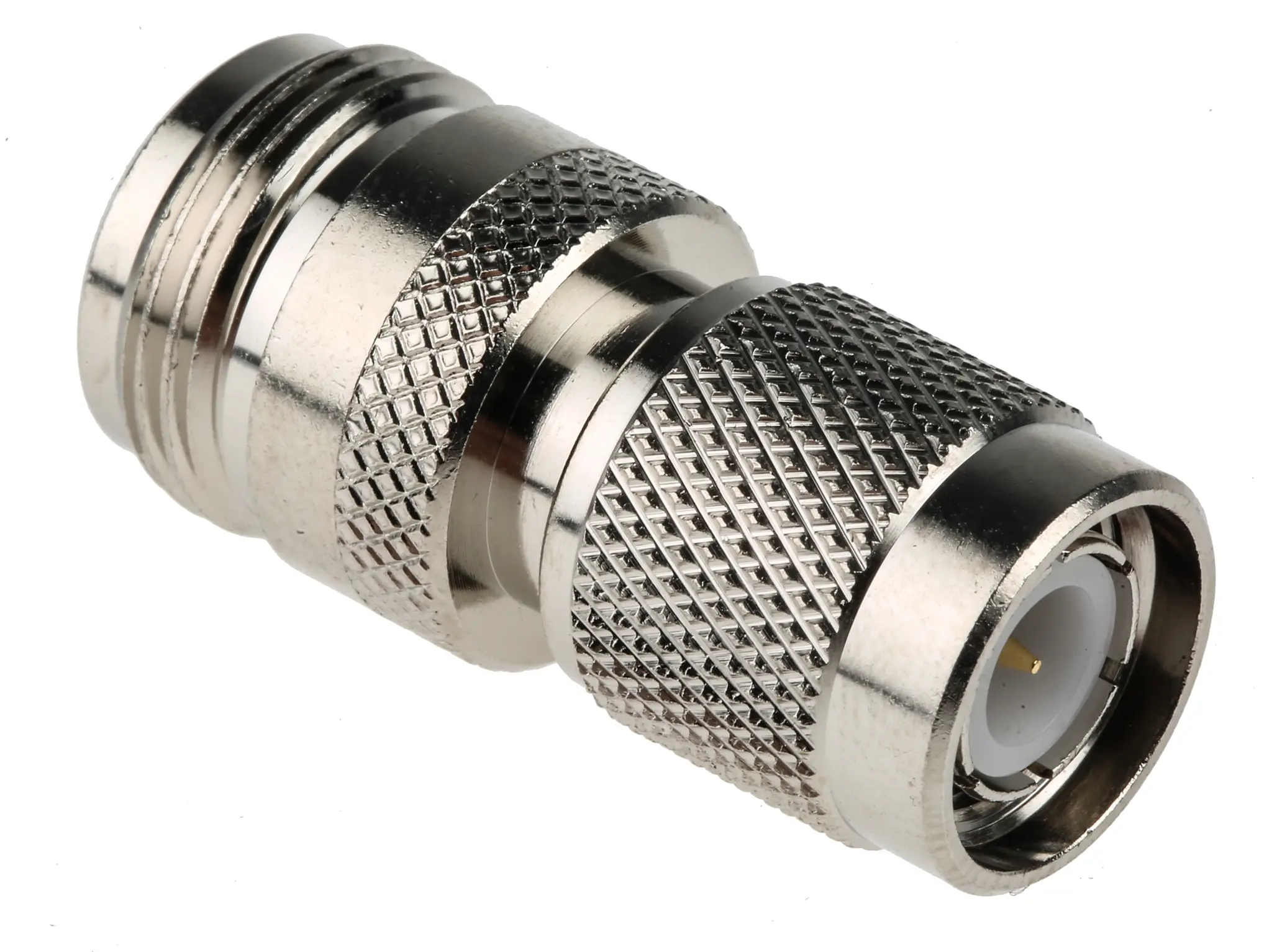 Produktfoto 1 von RS PRO HF Adapter, 50 Ω, Gerade, 11GHz Stecker Buchse, Koaxial Nennspannung
