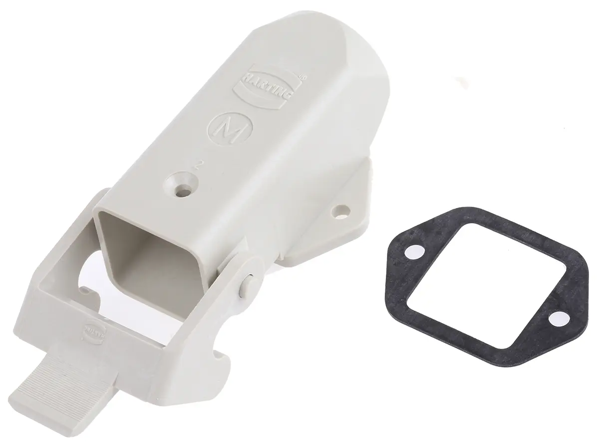 Produktfoto 1 von HARTING Han A Gehäuse für robusten Stromversorgungsstecker 1 Hebel 1, Oberfläche 3A Steckverbindergehäuse, IP65