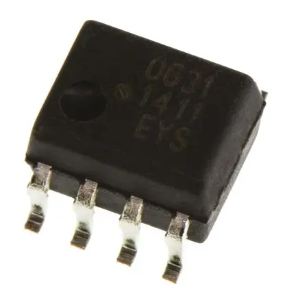 Produktfoto 1 von Broadcom HCPL, AEC-Q100 Oberfläche 2 Optokoppler DC-In, 8-Pin SOIC, Isolation 3.75 kVrms