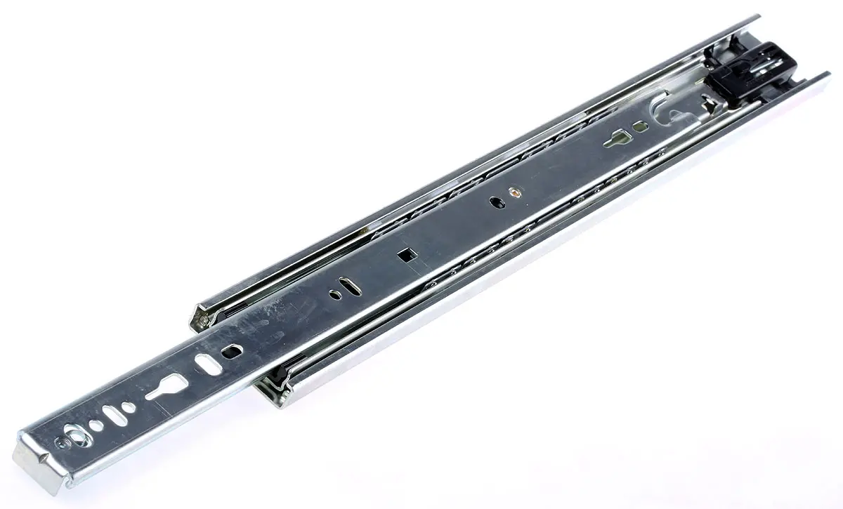 Produktfoto 1 von Accuride Teleskopschiene, Stahl zinkplattiert, DZ3832, 50kg max., 12.7 mm breit, 45.7 mm hoch, 400 mm tief