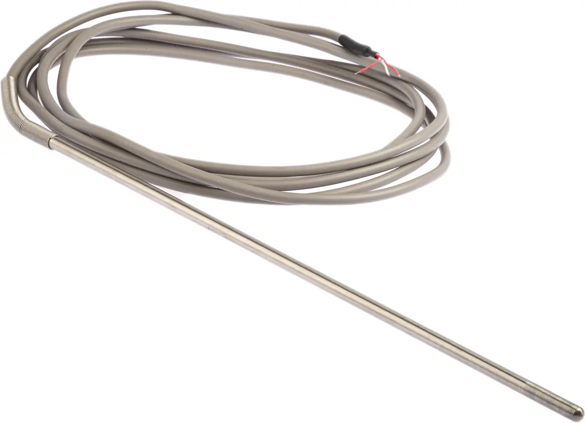Produktfoto 1 von Correge Pt100 Widerstandsthermometer Edelstahl Ø 6 mm 3 x 300 mm Classe B, -80 °C → 250 °C, 3 m Leitung