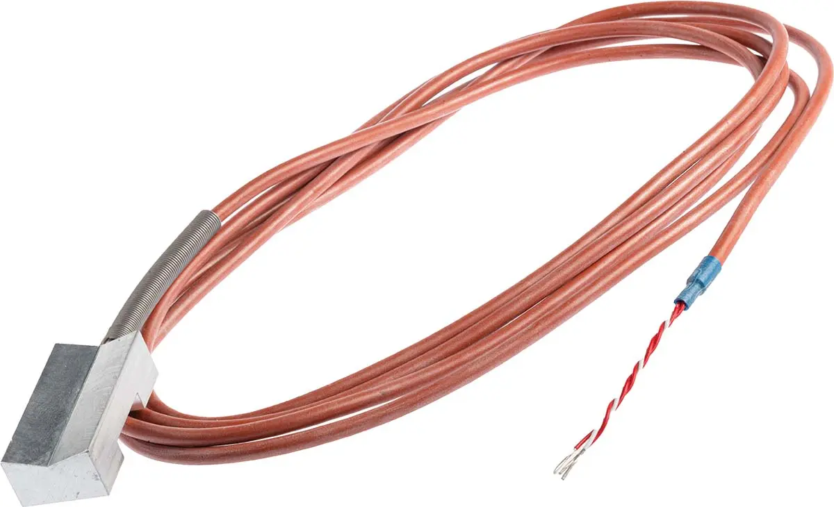 Produktfoto 1 von Jumo PT100 Streifensensor Widerstandsthermometer Ø 25mm x 50mm, -50°C → +180°C, 2.5m Leitung