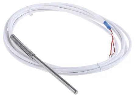 Produktfoto 1 von Jumo Pt100 Widerstandsthermometer Ø 6 mm 3 x 100 mm Class B, -50 °C → 180 °C, 3 m Leitung