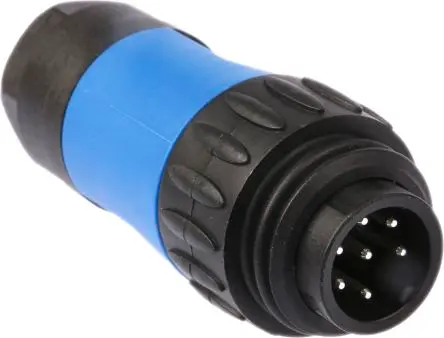 Produktfoto 1 von Amphenol Industrial Ecomate M 30 mm Standard Rundsteckverbinder Stecker 6-polig Stecker 10A Kabel IP67