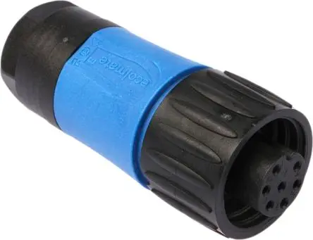 Produktfoto 1 von Amphenol Industrial Ecomate M 30 mm Standard Rundsteckverbinder Buchse 6-polig Buchse 10A Kabel IP67