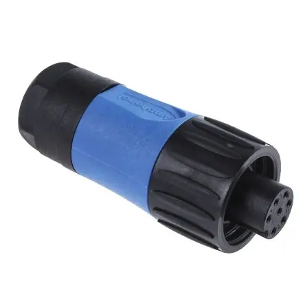 Produktfoto 1 von Amphenol Industrial Ecomate M 30 mm Standard Rundsteckverbinder Buchse 6-polig Buchse 10A Kabel IP67