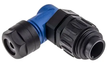 Produktfoto 1 von Amphenol Industrial Ecomate M 30 mm Standard Rundsteckverbinder Stecker 6-polig Stecker 14A Kabel IP67