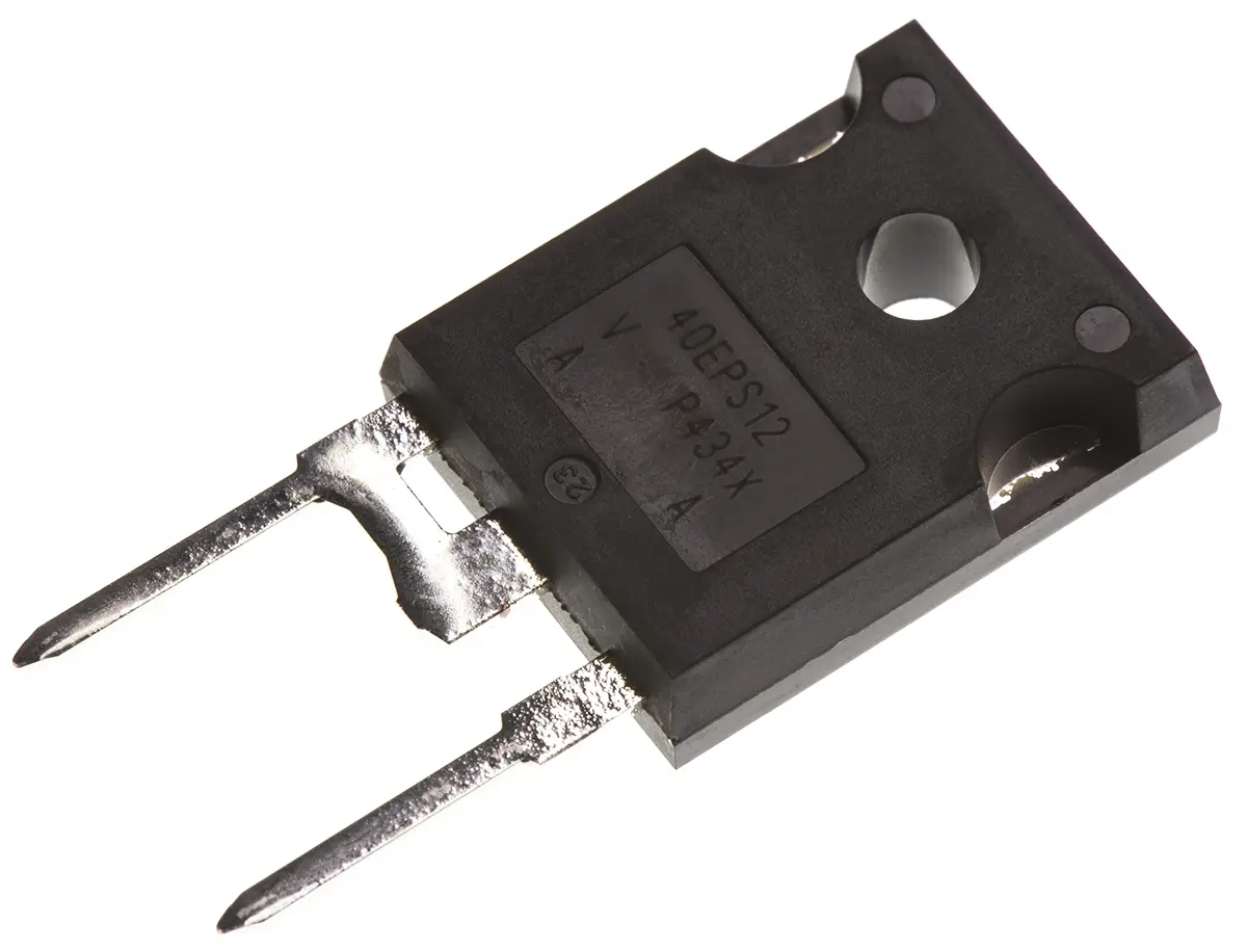 Produktfoto 1 von Vishay Schaltdiode Einfach 1 Element/Chip THT TO-247AC 2-Pin Siliziumverbindung 1.1V