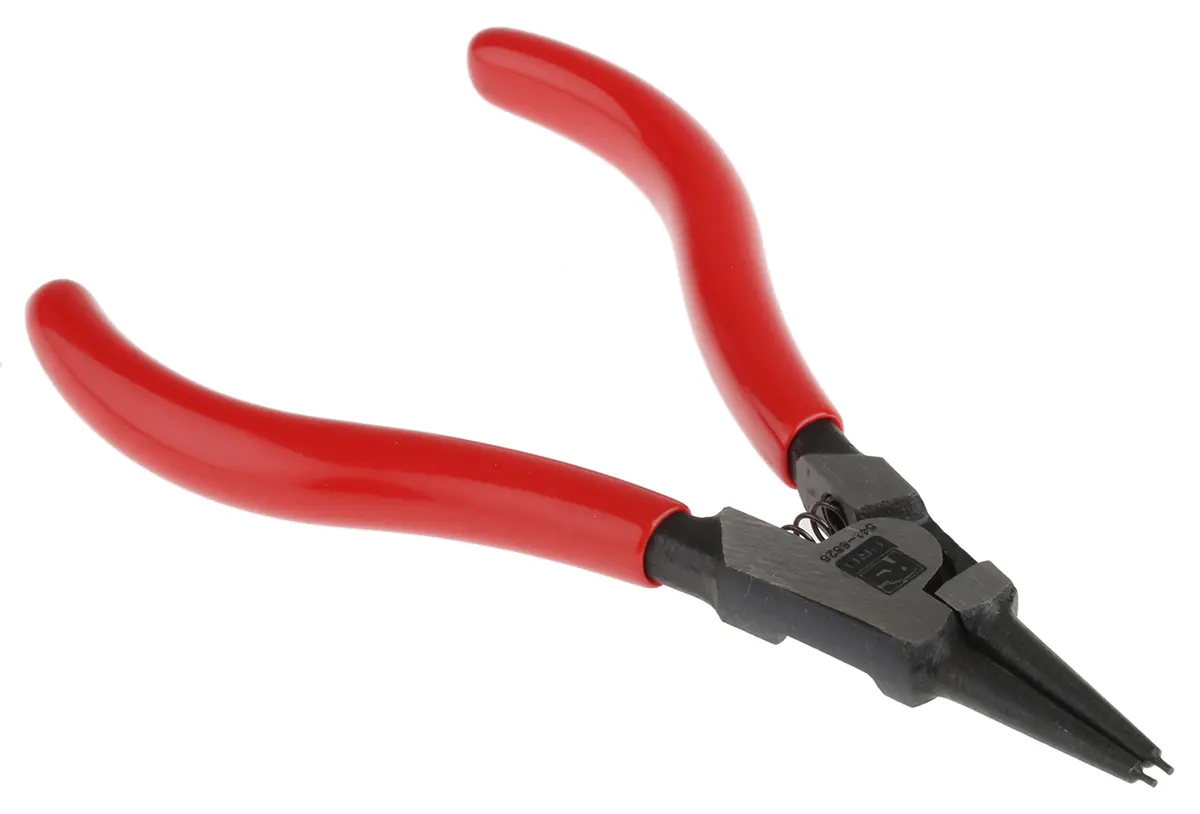 Produktfoto 1 von RS PRO Sicherungsringzange / Backen 32.0mm Außen- 135 mm 3 To 10 mm Schließer (NO)