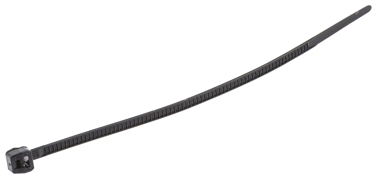 Produktfoto 1 von HellermannTyton T18ROS Nylon 6.6 Kabelbinder Nicht lösbar Schwarz 2.5 mm x 100 mm