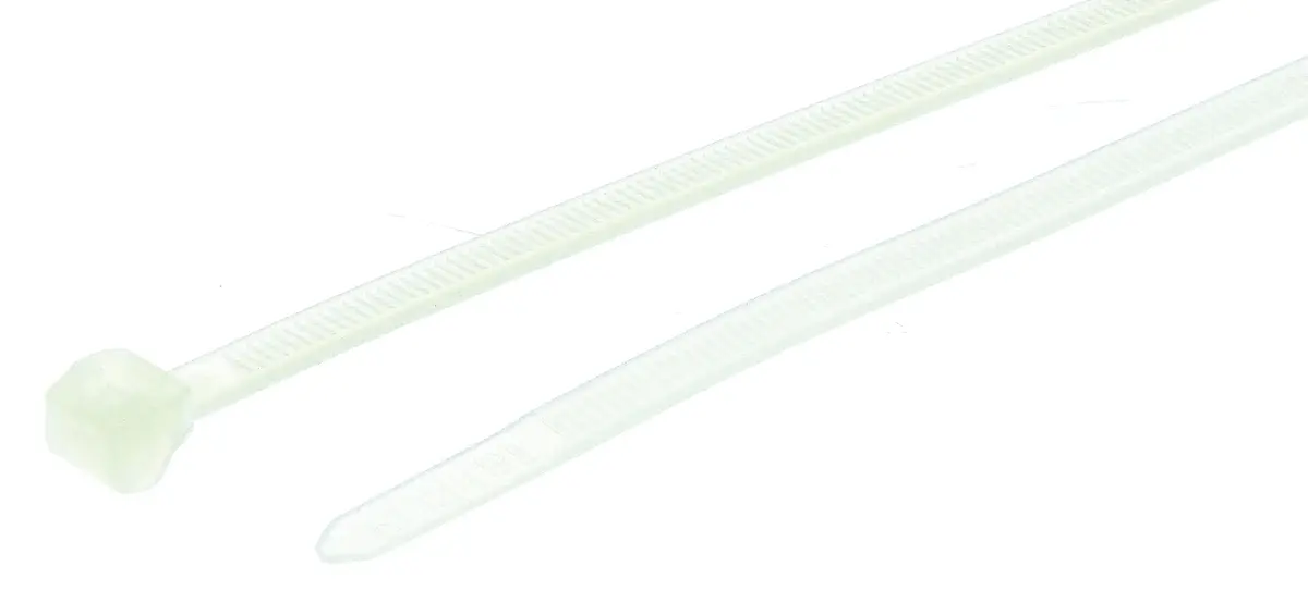 Produktfoto 1 von HellermannTyton T50ROS Nylon 6.6 Kabelbinder Außen gezackt Natur 4.6 mm x 200 mm