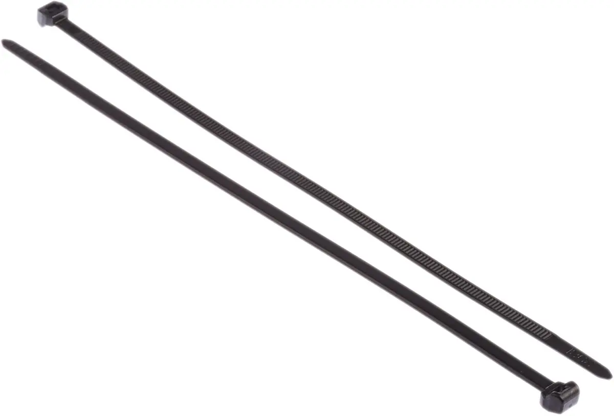 Produktfoto 1 von HellermannTyton T50ROS Nylon 6.6 Kabelbinder Nicht lösbar Schwarz 4.6 mm x 200 mm