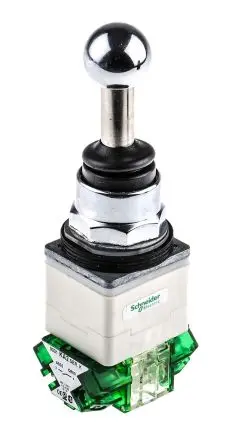 Produktfoto 1 von Schneider Electric Harmony 9001K Joystick, 2-Achsen Schleichkontakt, 1-poliger Schließer, 240 V ac / 3 A, 550mA, IP66