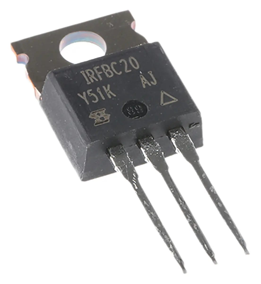 Vishay IRFBC Typ N-Kanal, Durchsteckmontage MOSFET Erweiterung 600 V / 2.2 A 50 W, 3-Pin TO-220