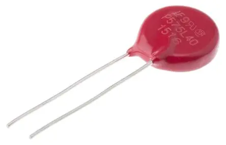 Produktfoto 1 von Littelfuse LA Metalloxid-Varistor, 220 pF, 1000 V / 50 A 1500 V, 4500 A max., Ø 17 mm, 8.3 mm, L. 32 mm