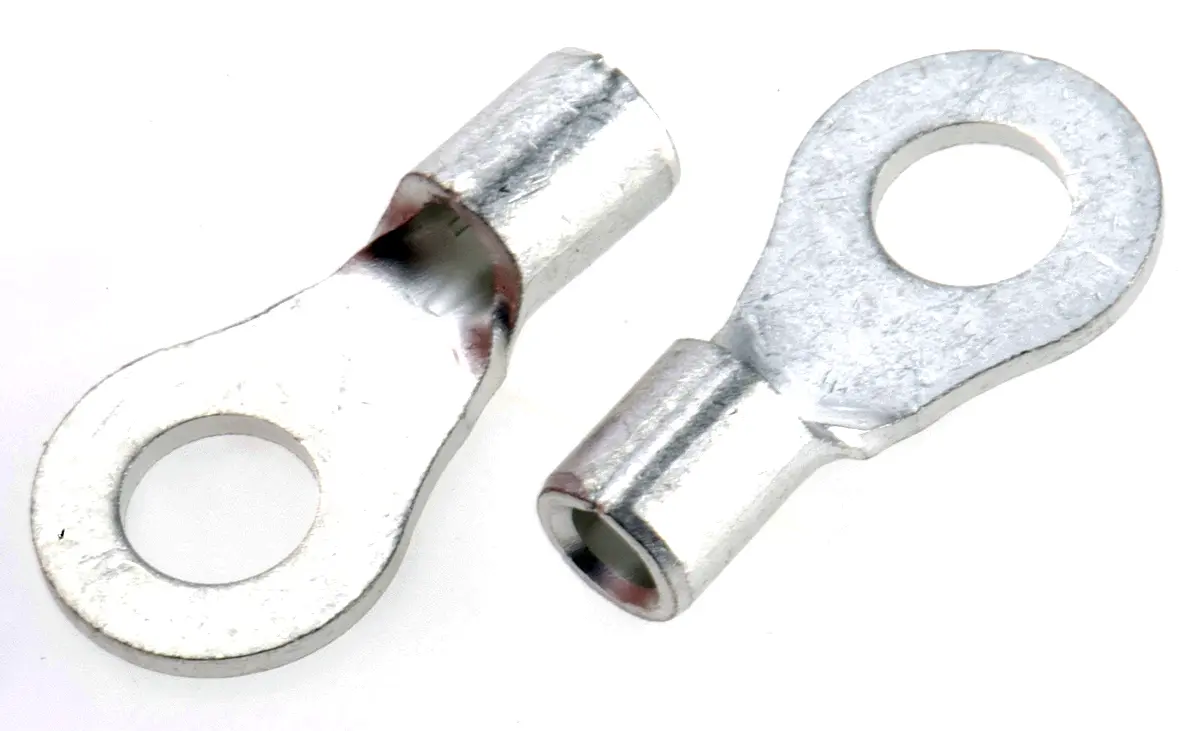 Produktfoto 1 von JST R2 Ringkabelschuh, Unisoliert 16 AWG, Grau, 14 AWG max.AWG, aussen ø 8.5 mm, innen ø 4.3 mm, 4 mm