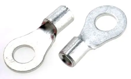 Produktfoto 1 von JST R2 Ringkabelschuh, Unisoliert 16 AWG, Grau, 14 AWG max.AWG, aussen ø 8.5 mm, innen ø 4.3 mm, 4 mm