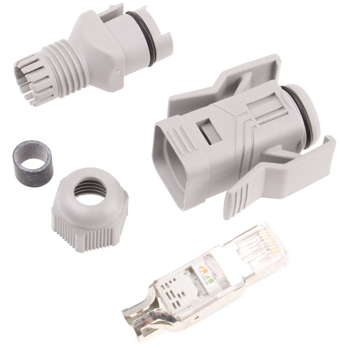 Produktfoto 1 von Phoenix Contact VS-08-RJ45-5-Q/IP67 Stecker Cat.5 RJ45-Steckverbinder, 1-Port 8-polig Abgeschirmt Kabel Gerade