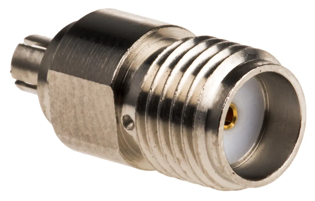 Produktfoto 1 von Hirose HF Adapter, 50 Ω, Gerade, 6 GHz Stecker Buchse, Koaxial SMA