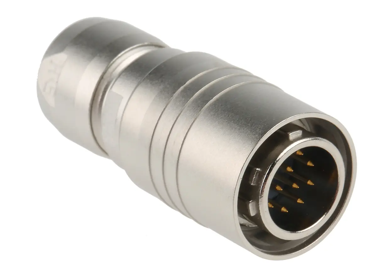 Produktfoto 1 von Hirose HR10 10 Miniature Rundsteckverbinder Stecker 12-polig Stecker 2A Kabel