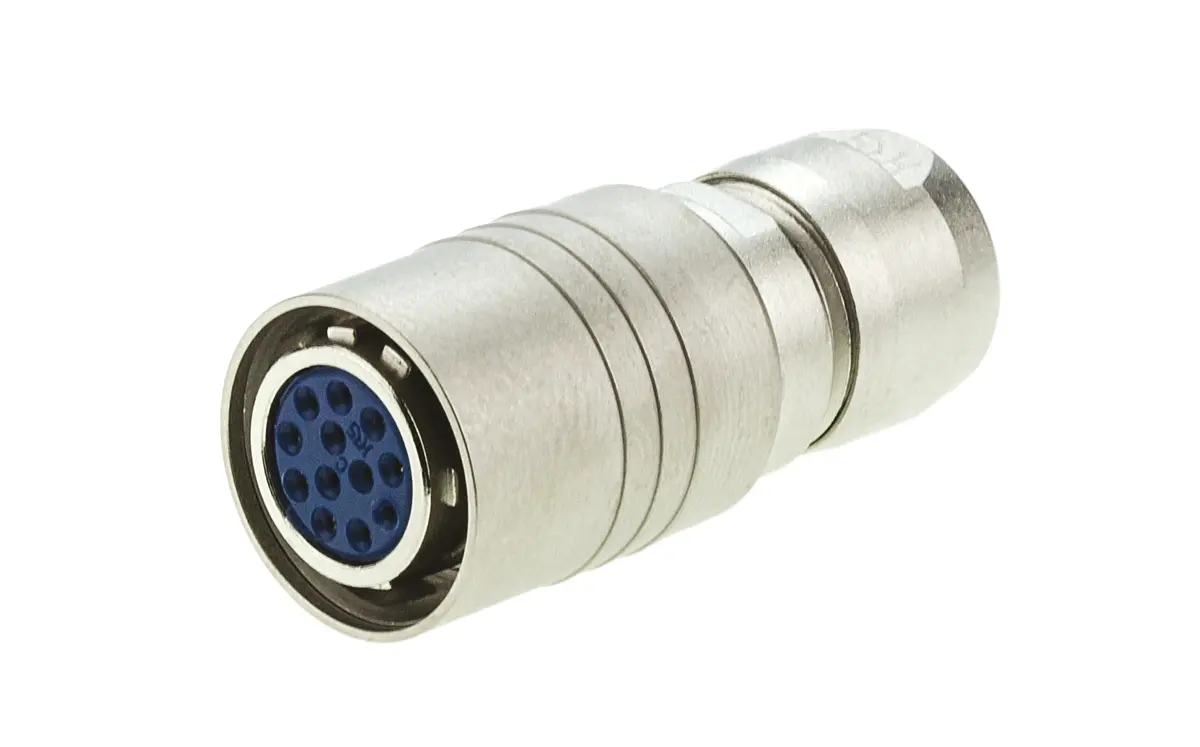 Produktfoto 1 von Hirose HR10 10 Miniature Rundsteckverbinder Stecker 12-polig Buchse 2A Kabel