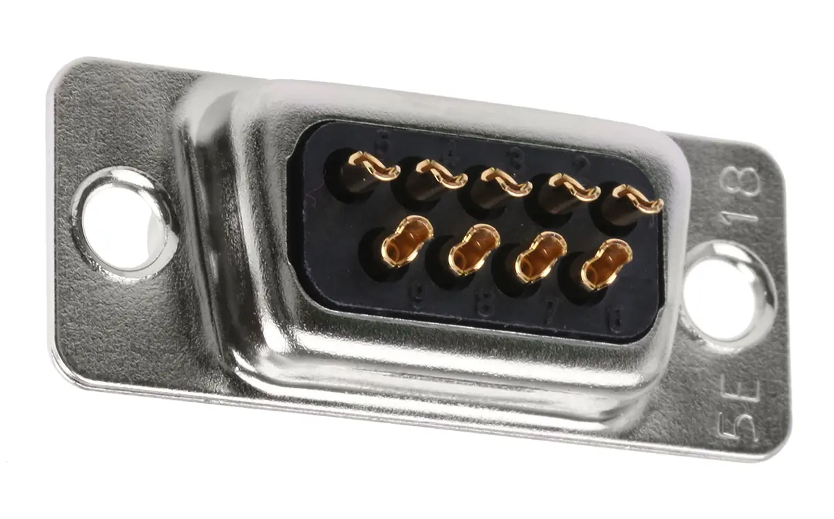 Produktfoto 1 von Hirose HD D-Sub-Steckverbinder E Gerade, 9-polig, Kabel Stecker