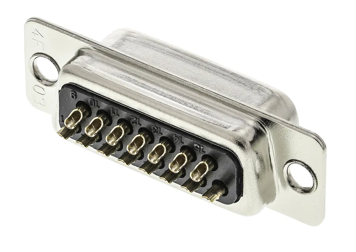 Produktfoto 1 von Hirose HD D-Sub-Steckverbinder A Gerade, 15-polig, Kabel Stecker