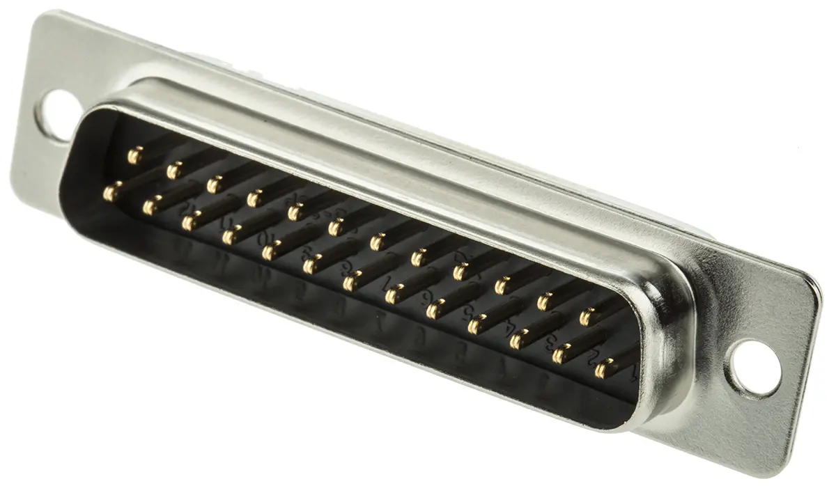 Produktfoto 1 von Hirose HD D-Sub-Steckverbinder B Gerade, 25-polig, Kabel Stecker