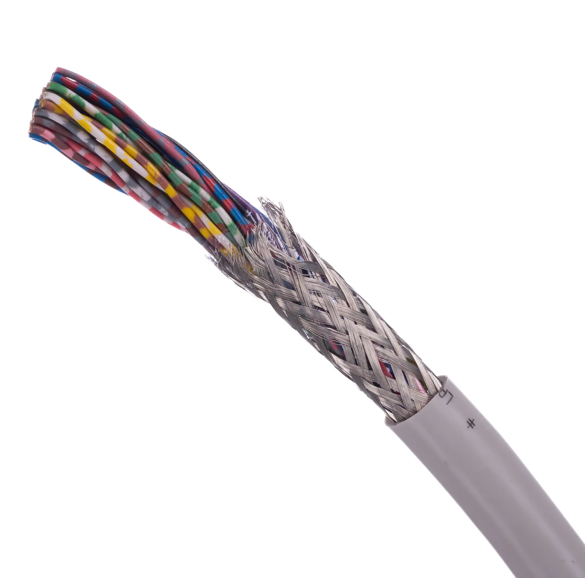 Produktfoto 1 von Lapp UNITRONIC Datenkabel, 16-paarig 0,5 mm² Ø 16.5mm S/UTP Schirmung PVC isoliert Twisted Pair Grau